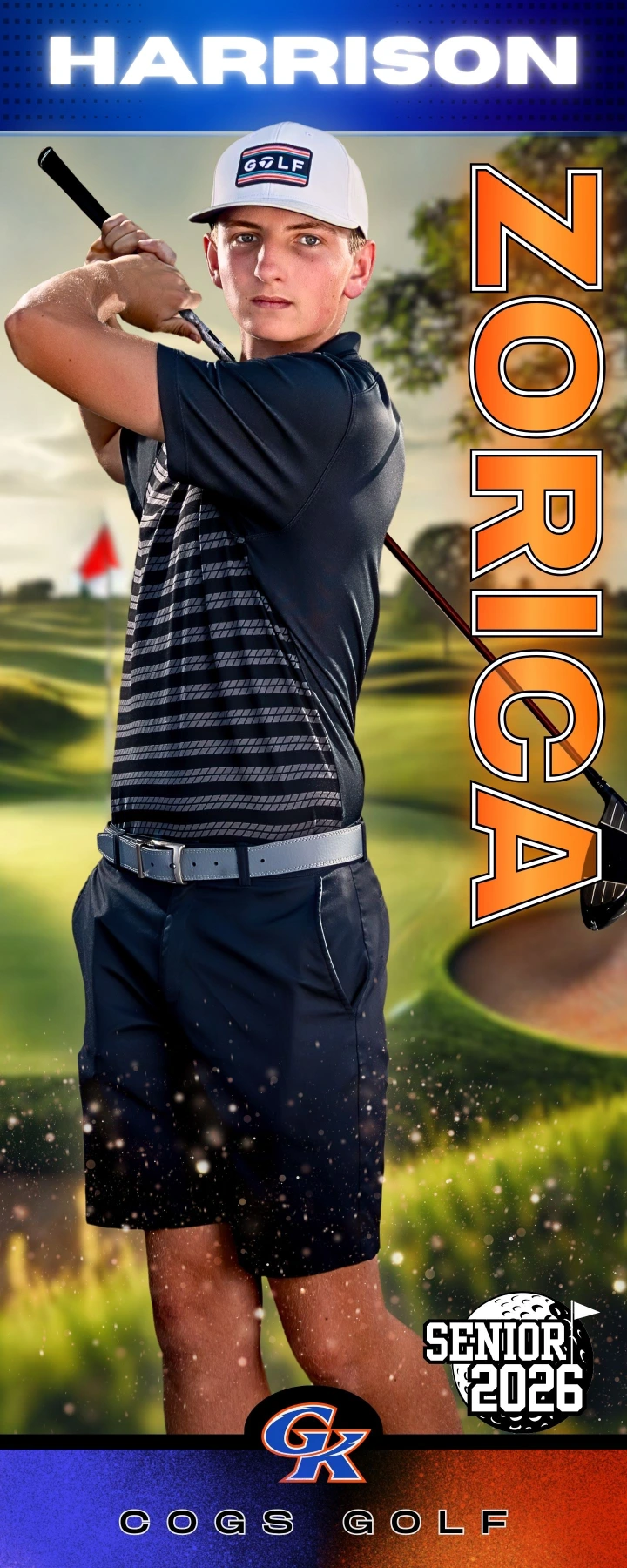 Senior Banners photograph titled Golf 2025 Harrison Zorica